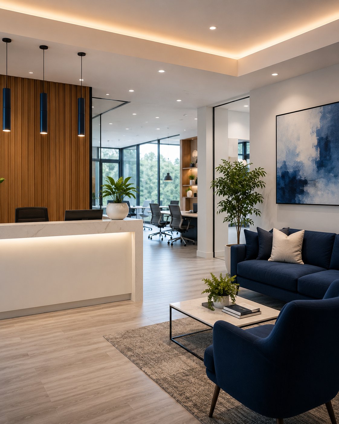 Hubsch Group modern office reception area